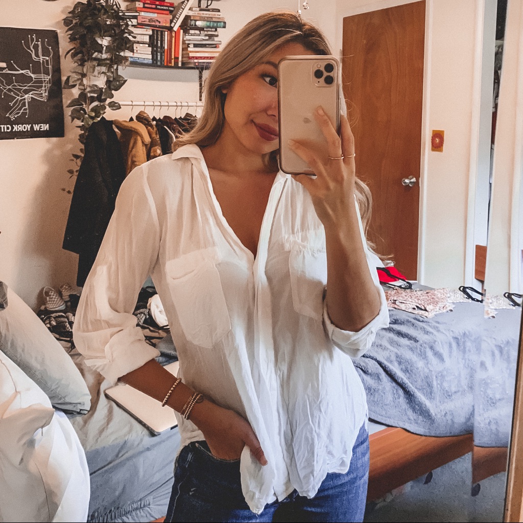 Bella Dahl Split Back Button Down